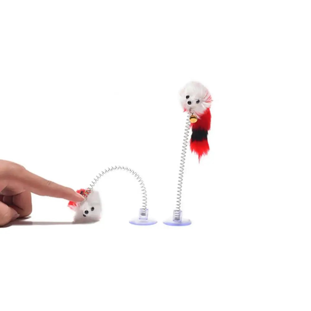 Interactive Feather Toy with Bell & Mouse