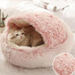 Soft Plush Round Cat Bed