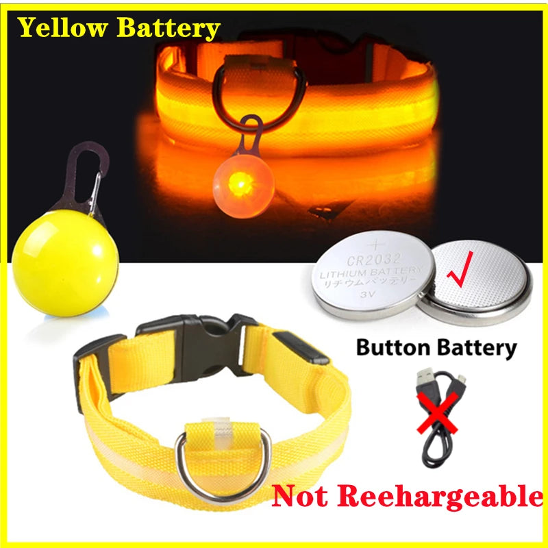 USB Charging Glowing Collar With Pendant