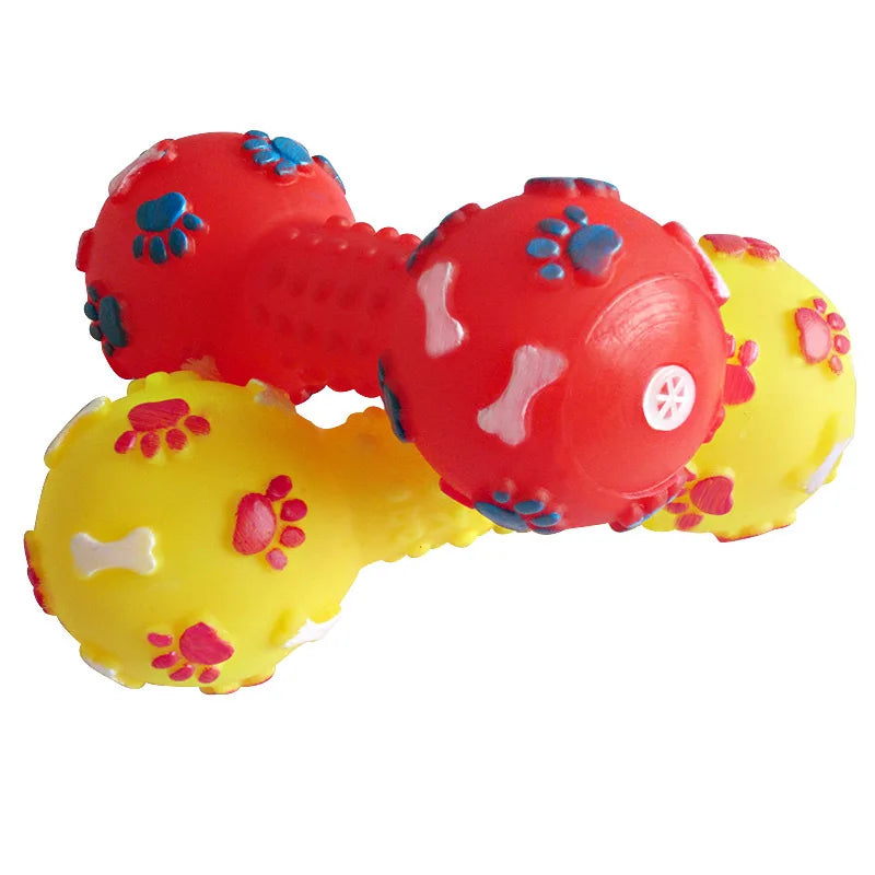 Rubber Chewing Toy with Squeaky Sound